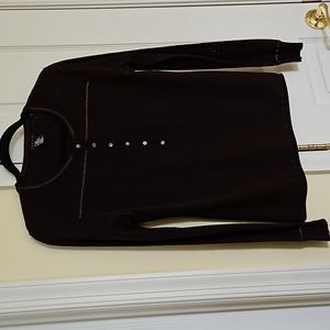 Theory brown Henley sweater